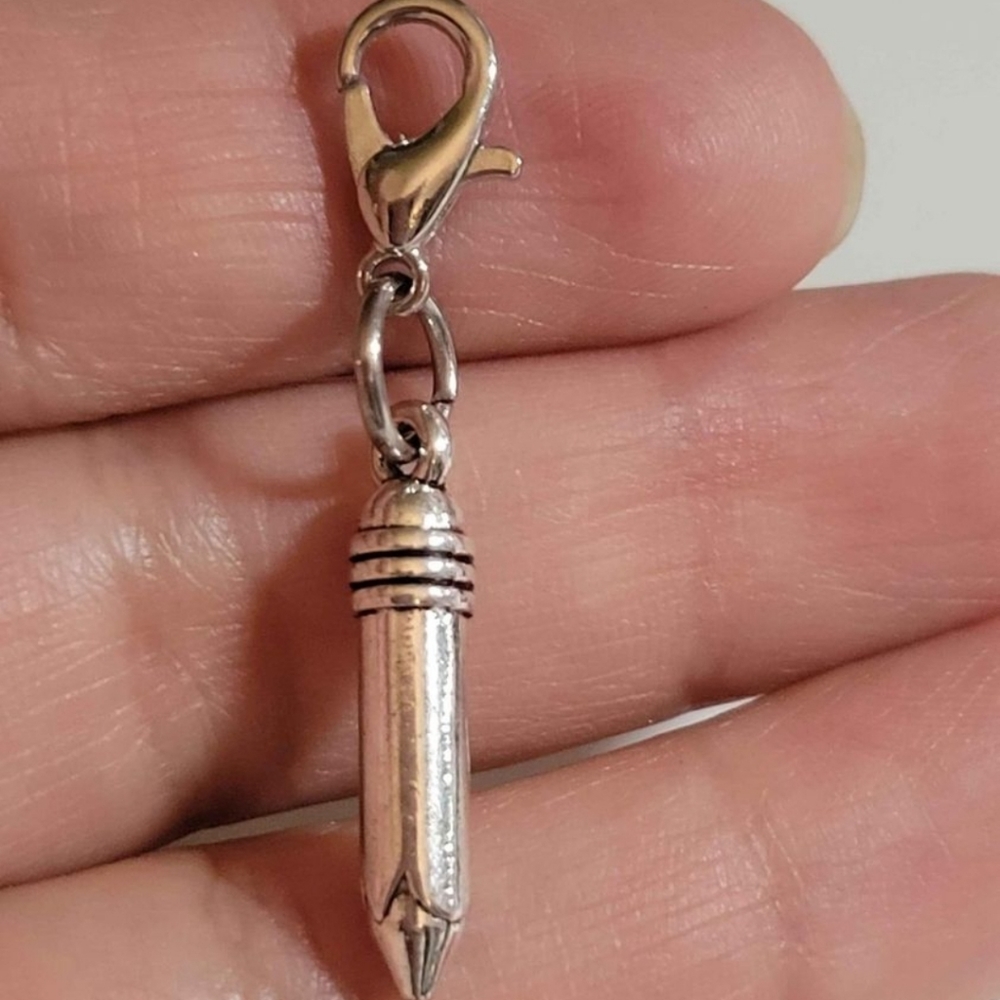 Clip On school pencil pen charms planner